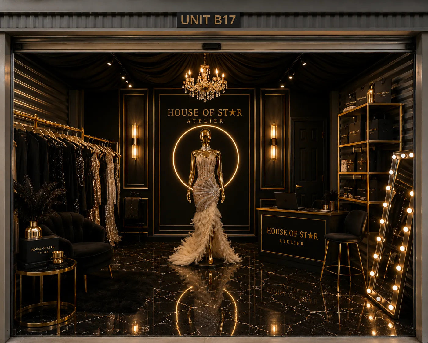 House of Star Atelier boutique interior